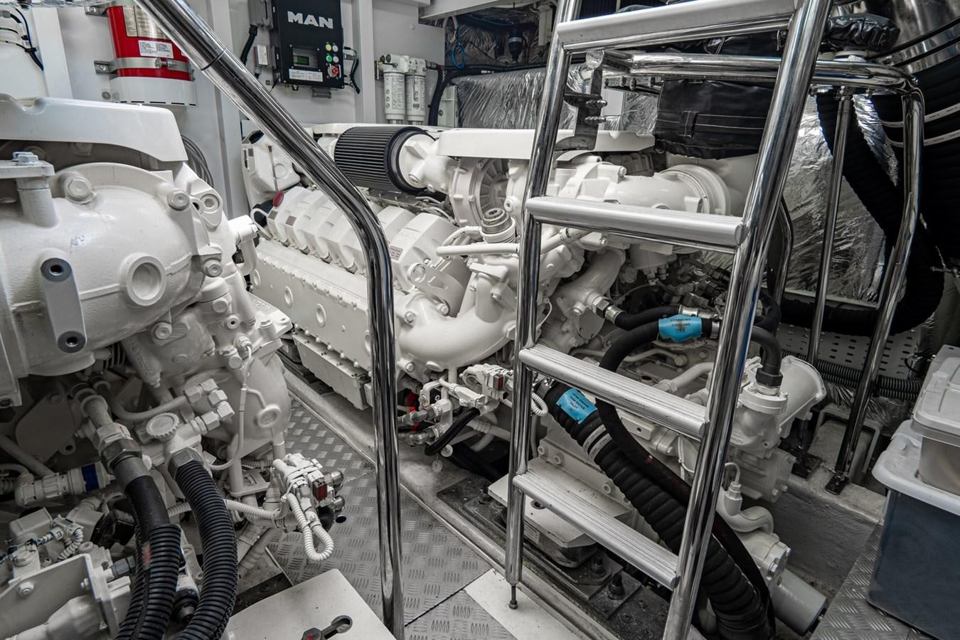 a close-up of a machine aboard CINDERELLA Yacht for Sale