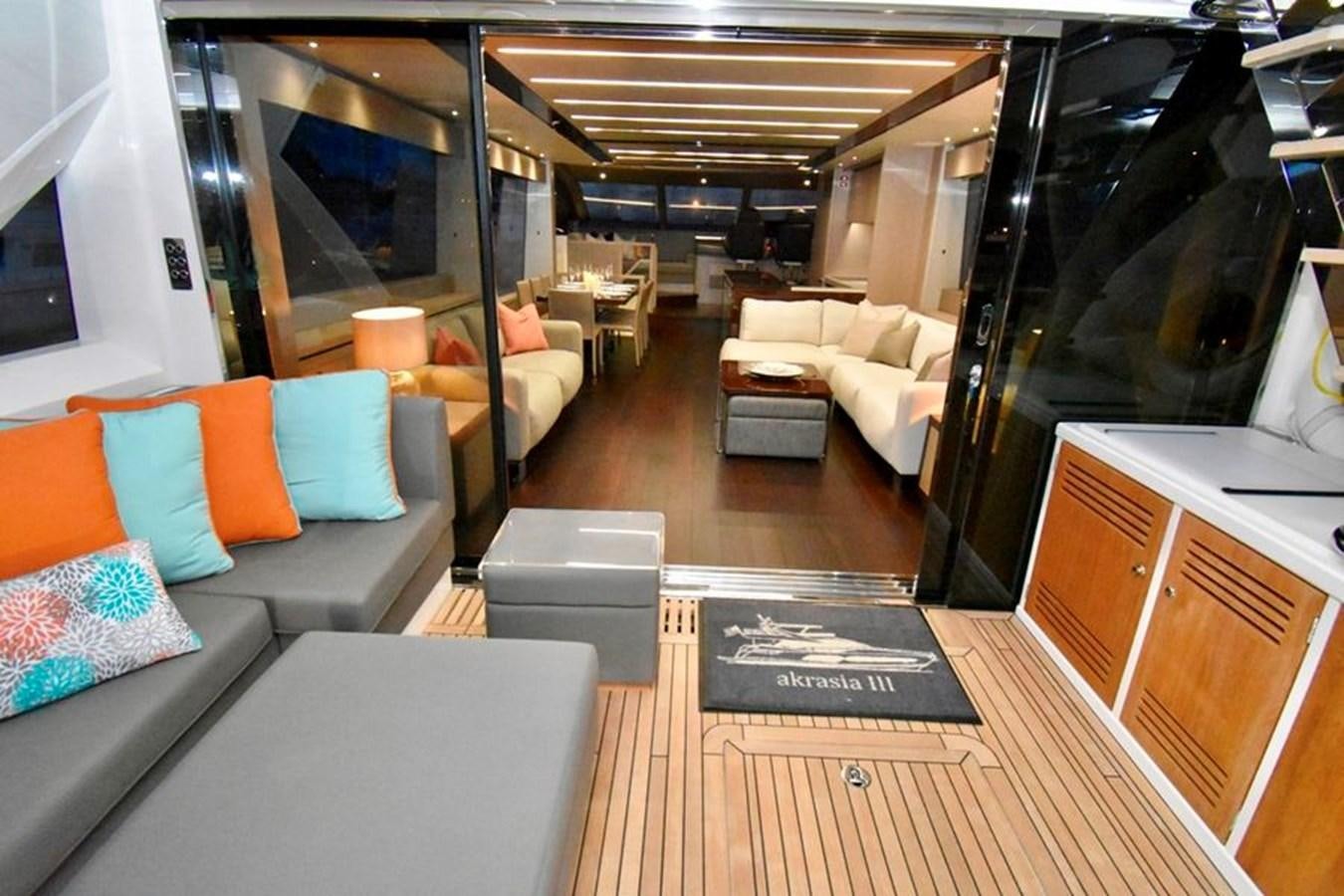 a living room with a couch and a table aboard DO  ANYWAY Yacht for Sale