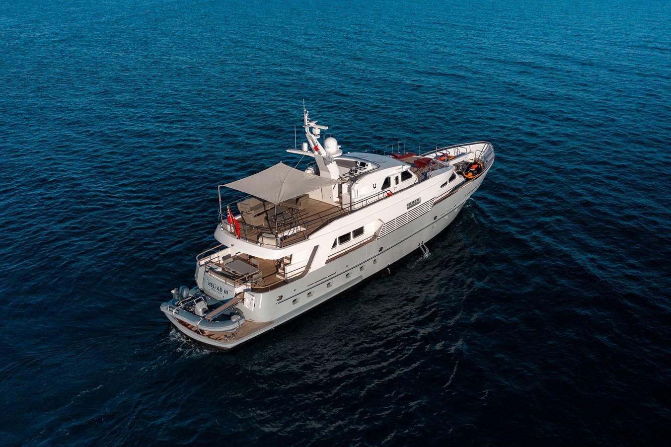 a ship in the water aboard HELIAD III Yacht for Sale