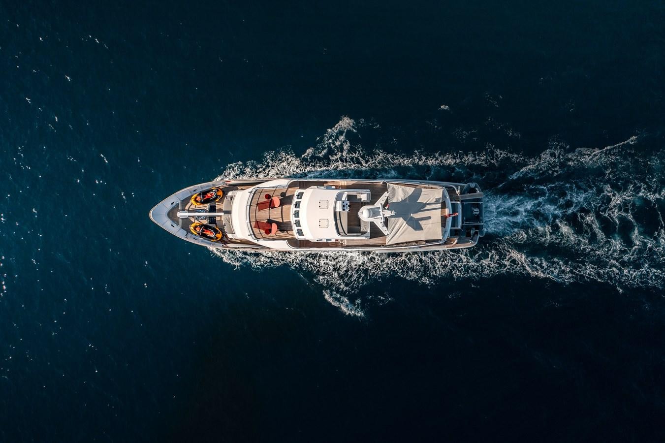 a ship in the ocean aboard HELIAD III Yacht for Sale