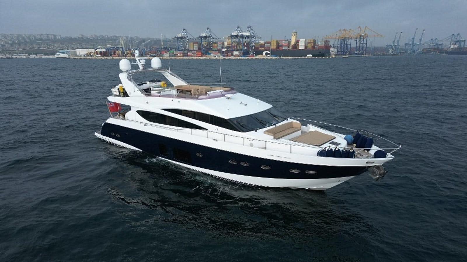 a boat in the water aboard PRINCESS 21M Yacht for Sale