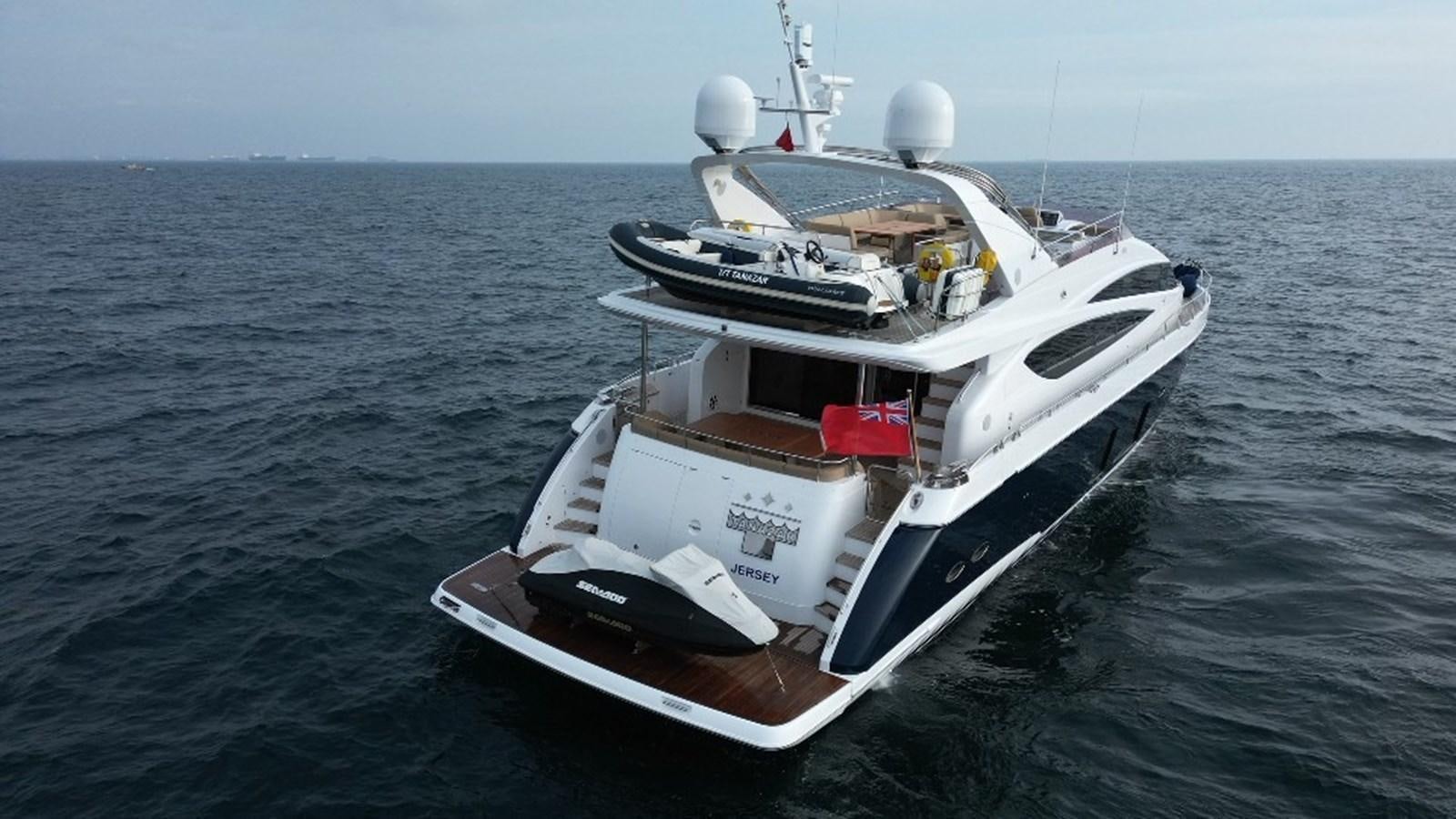 a boat in the water aboard PRINCESS 21M Yacht for Sale