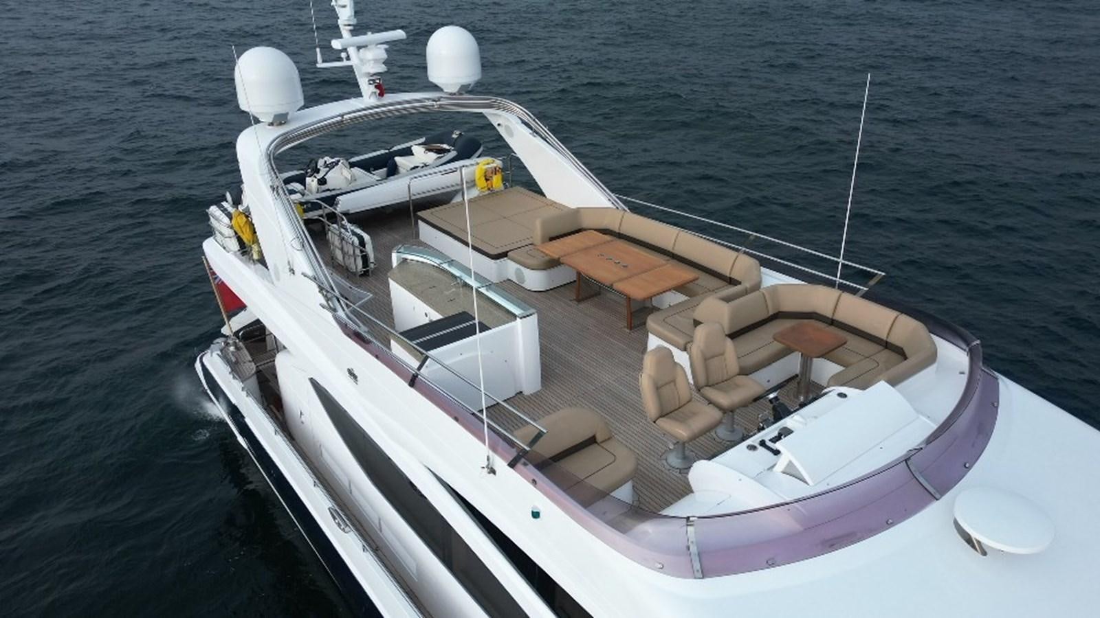 a boat on the water aboard PRINCESS 21M Yacht for Sale
