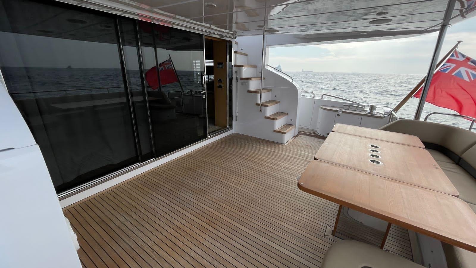 a boat on the water aboard PRINCESS 21M Yacht for Sale