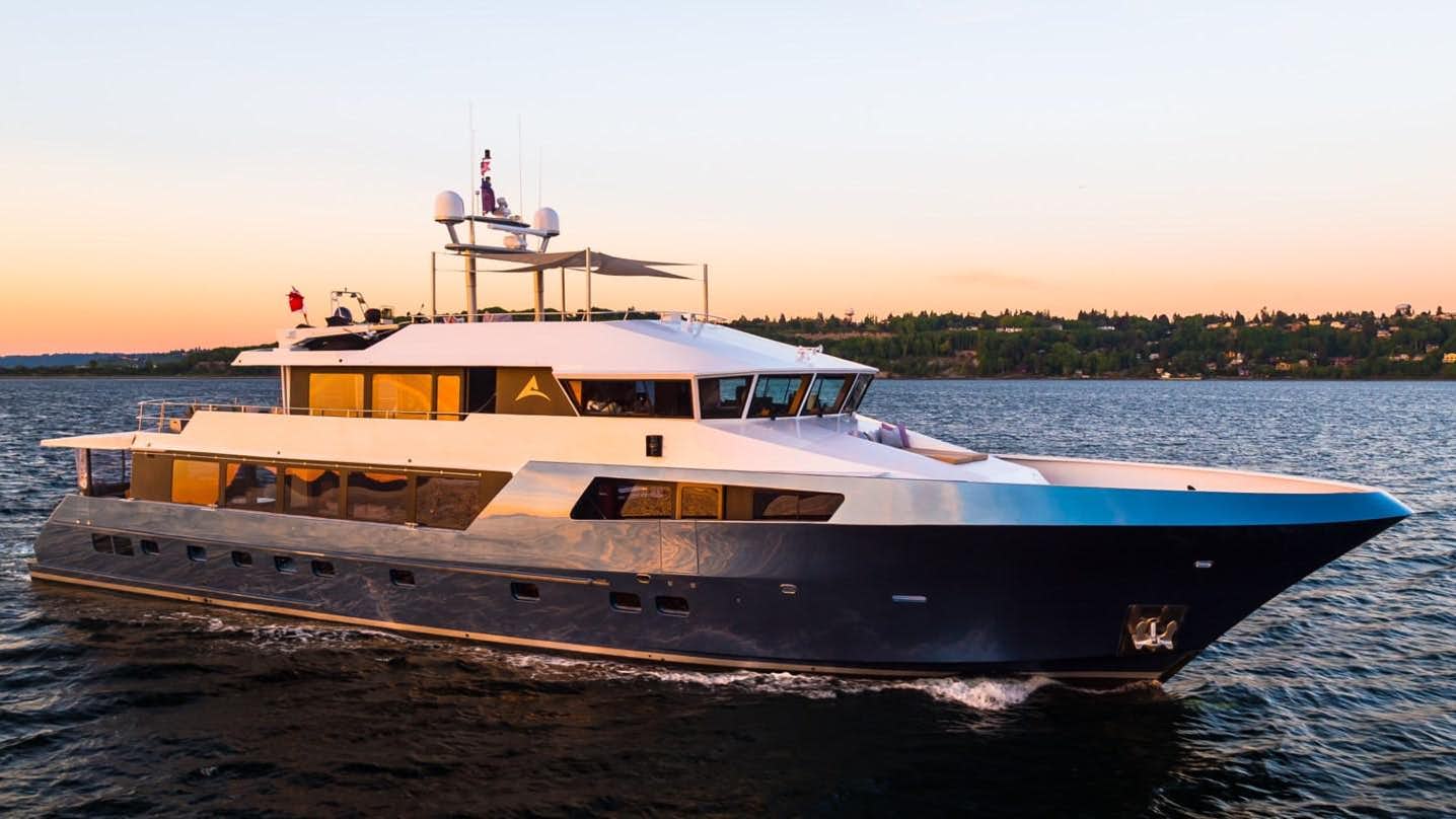 a boat on the water aboard ASCENTE Yacht for Sale