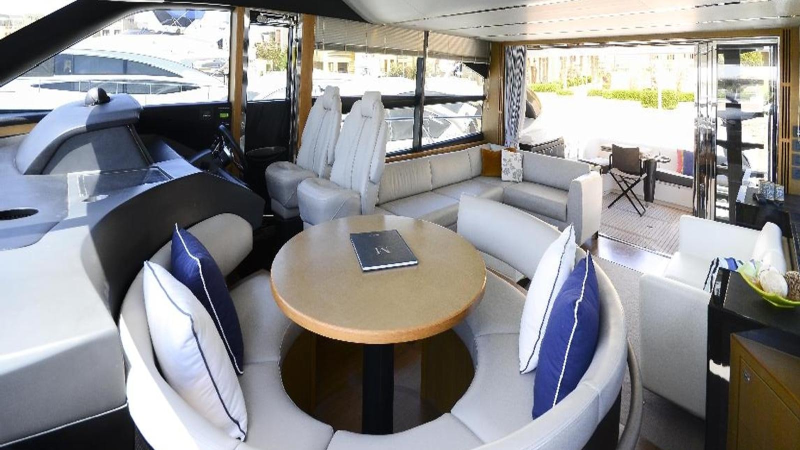 inside of a yacht aboard NAVY Yacht for Sale