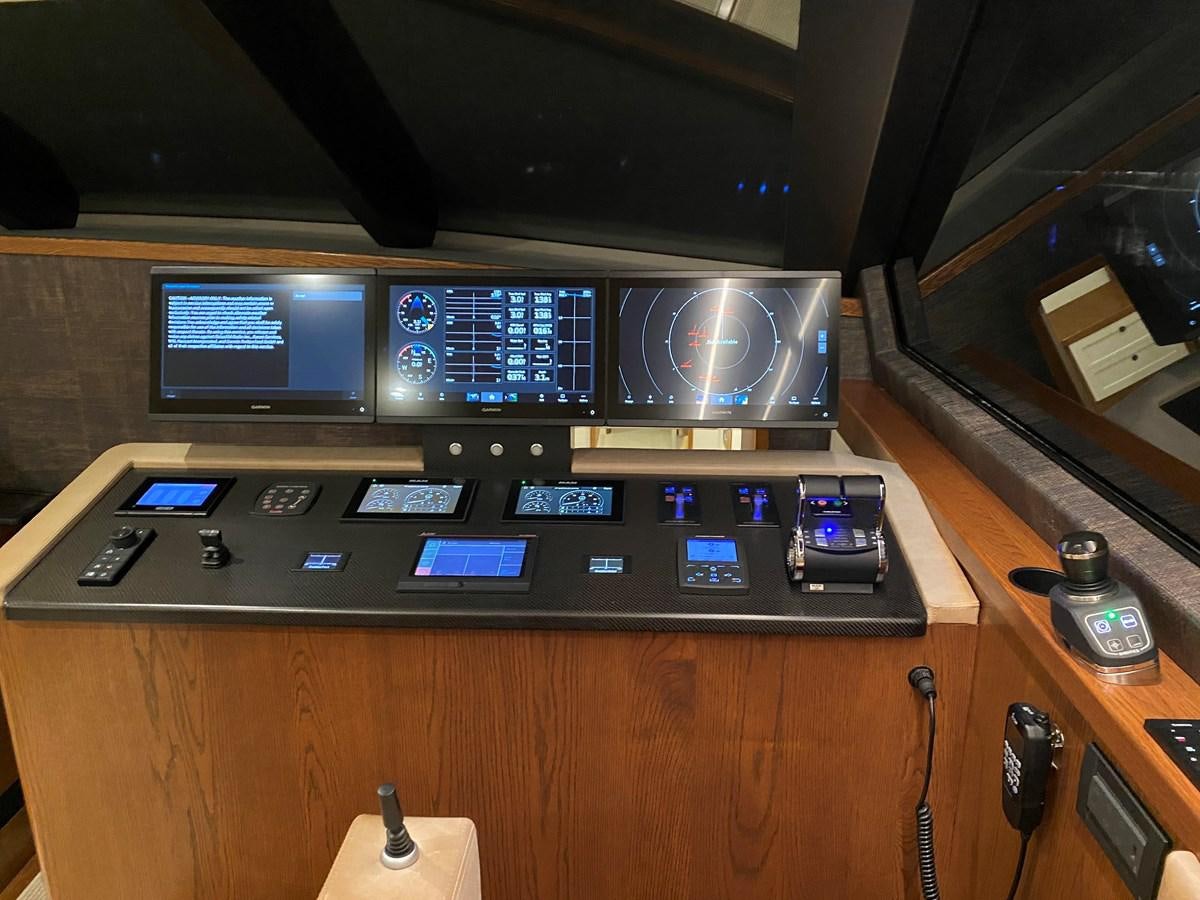 a control panel with a panel aboard THE KEYS Yacht for Sale