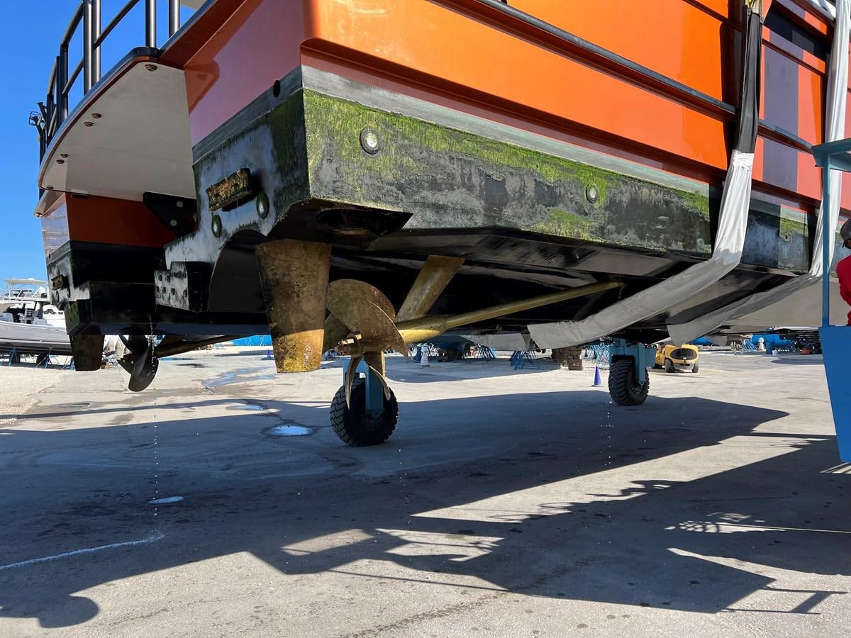 a plane on the ground aboard THE KEYS Yacht for Sale