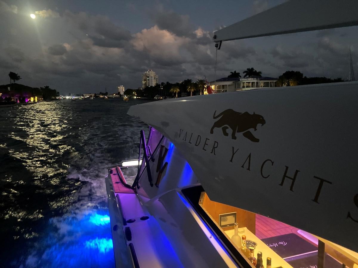 a sign on a boat aboard THE KEYS Yacht for Sale