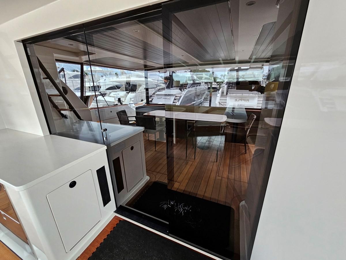 a room with computers aboard THE KEYS Yacht for Sale