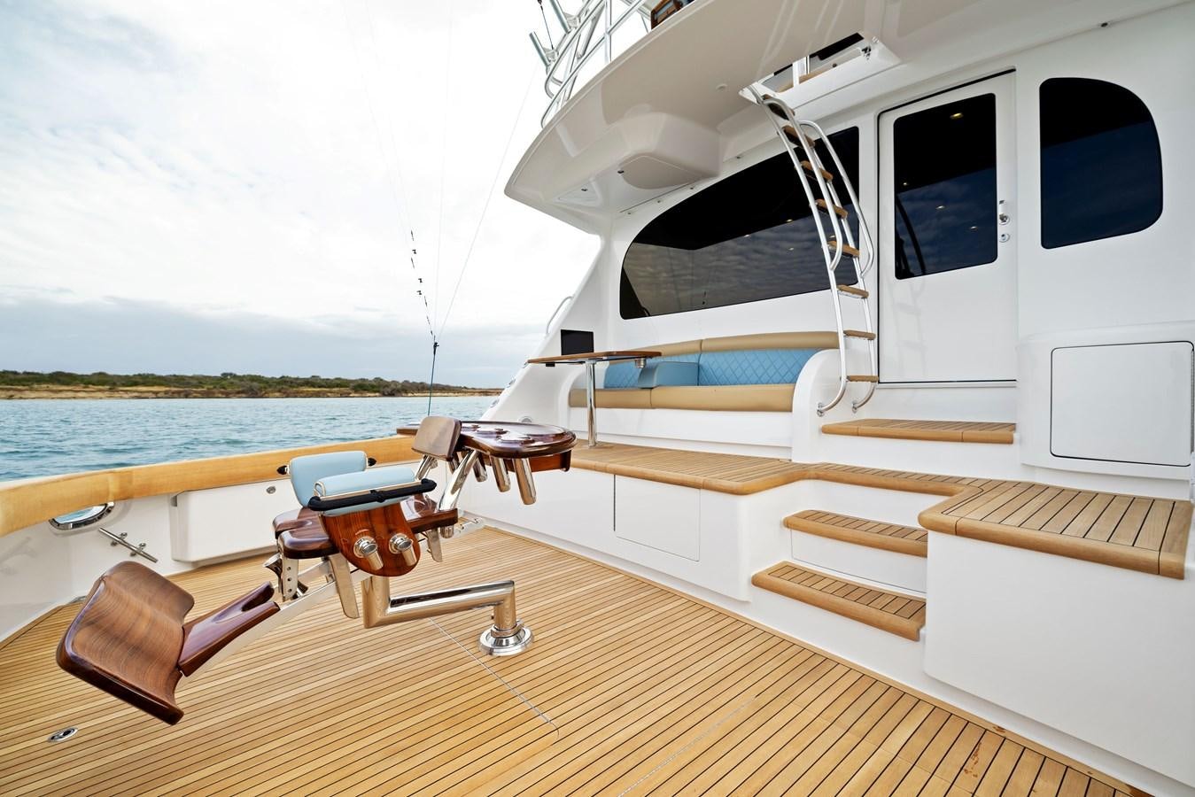 a boat on a deck aboard ZATARA Yacht for Sale