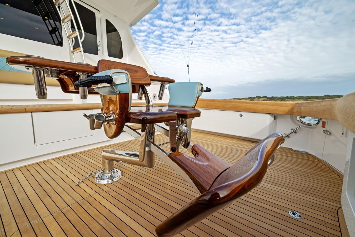 a boat on a deck aboard ZATARA Yacht for Sale