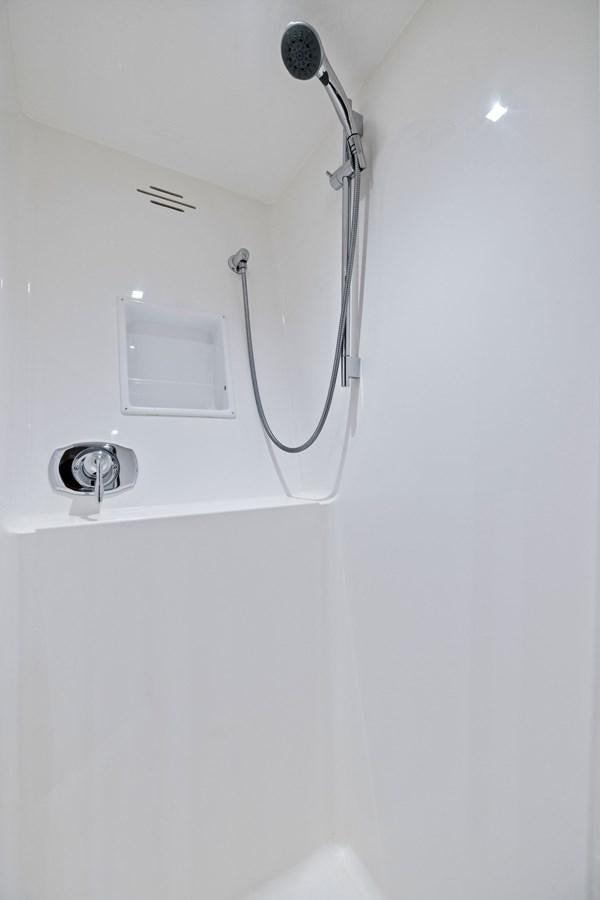 a white ceiling with a light aboard ZATARA Yacht for Sale