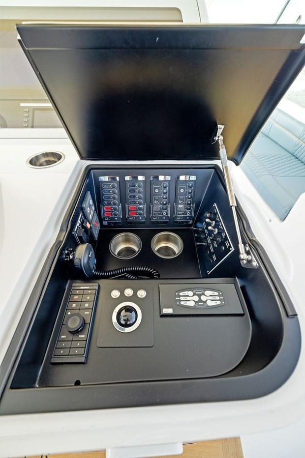 a black and silver electronic device aboard ZATARA Yacht for Sale