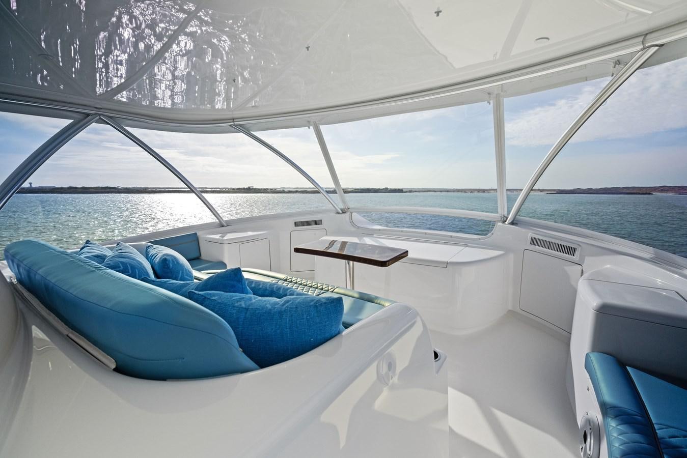 a boat with blue towels on it aboard ZATARA Yacht for Sale
