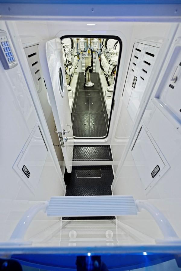 a set of white doors aboard ZATARA Yacht for Sale