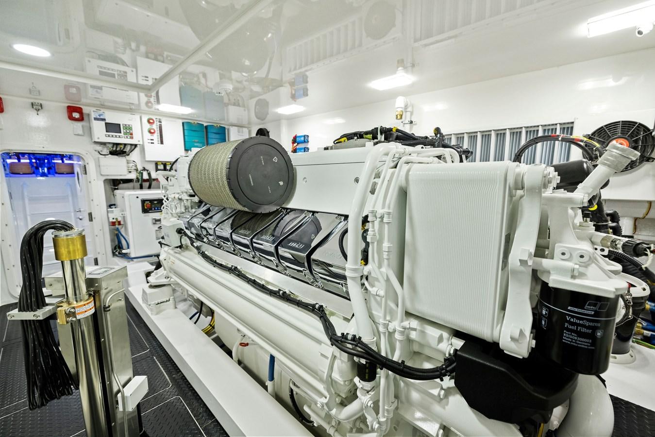 a large machine with many tubes aboard ZATARA Yacht for Sale