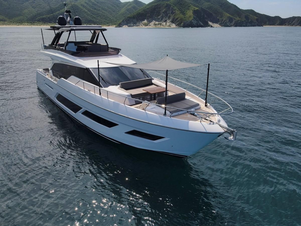 a boat in the water aboard SILVER MOON Yacht for Sale