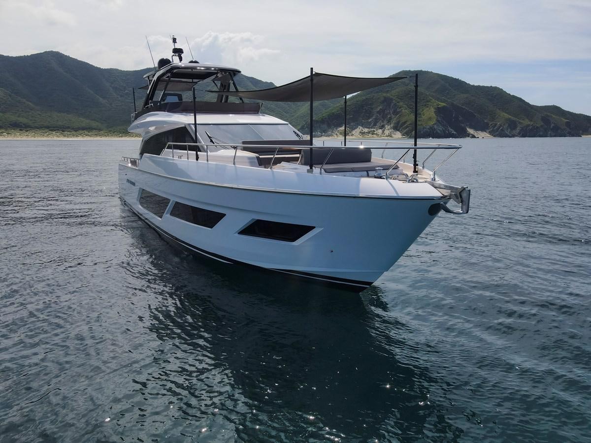 a boat in the water aboard SILVER MOON Yacht for Sale