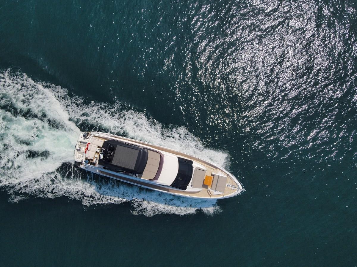 a boat in the water aboard SILVER MOON Yacht for Sale