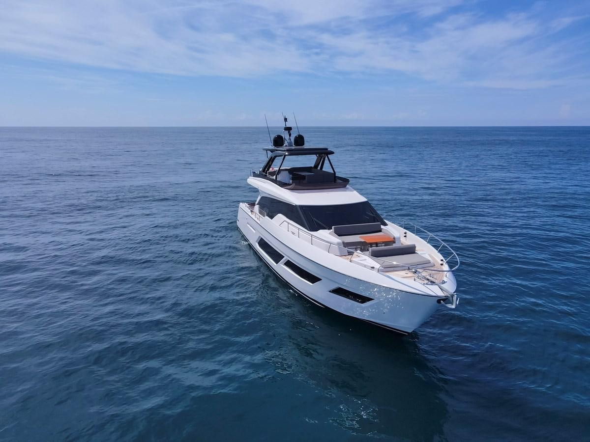 a boat in the water aboard SILVER MOON Yacht for Sale