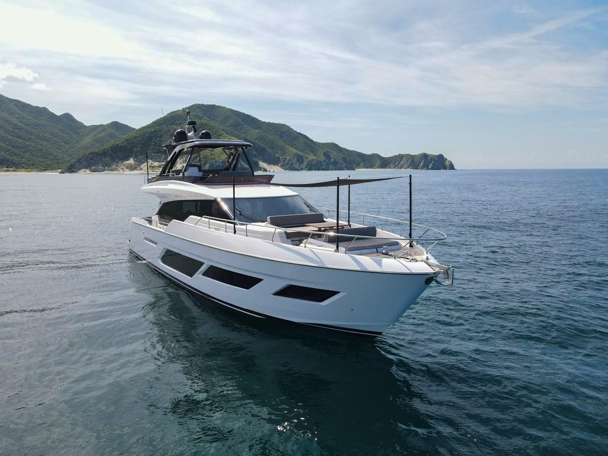 a boat in the water aboard SILVER MOON Yacht for Sale