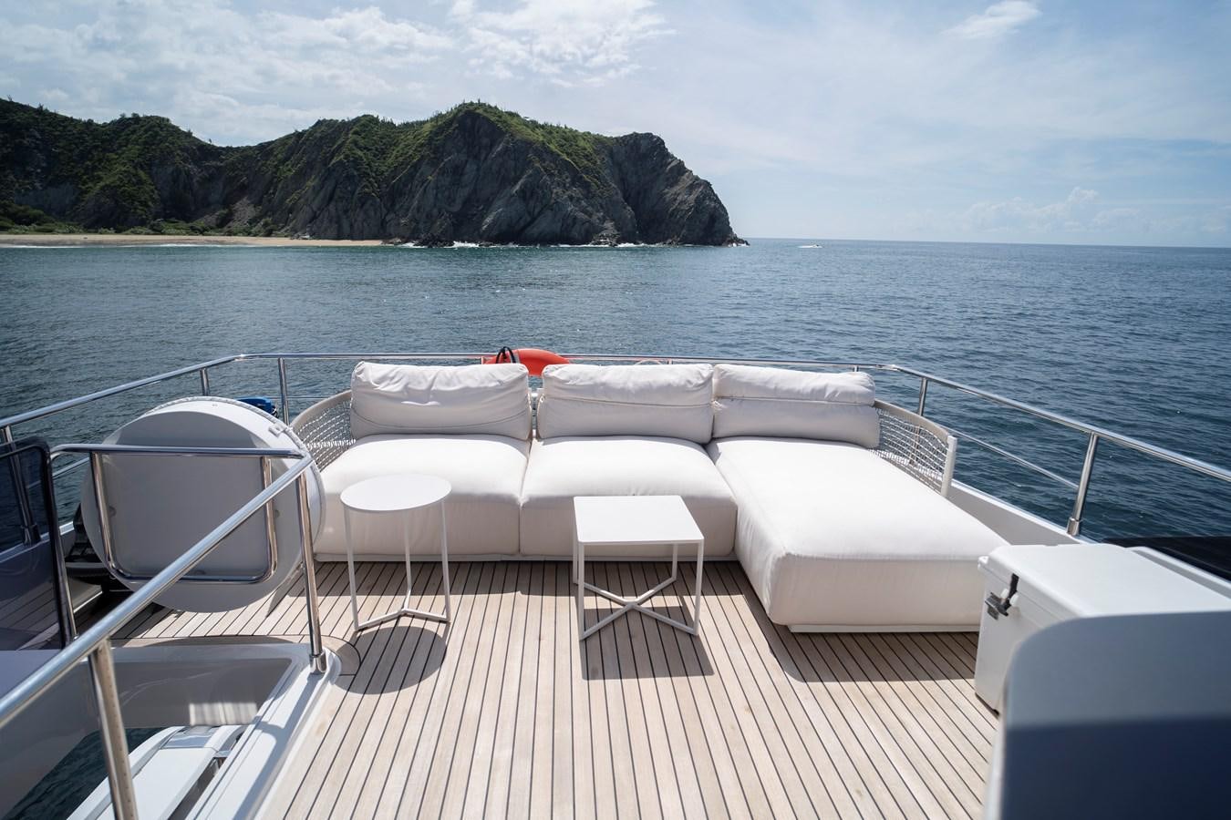 a boat on the water aboard SILVER MOON Yacht for Sale