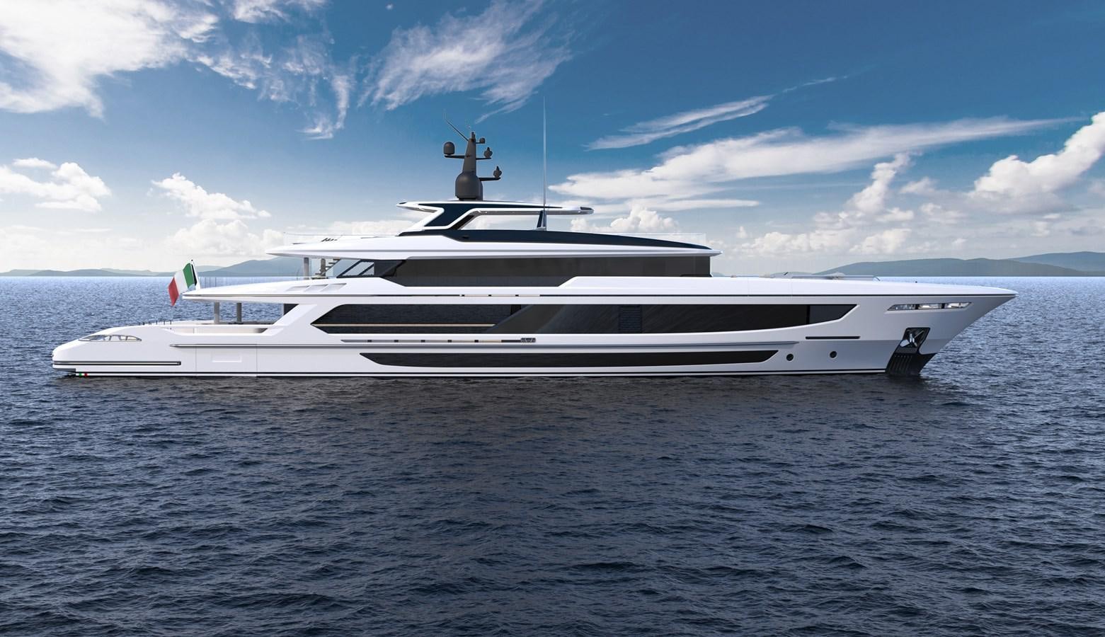 a white yacht in the water aboard BAGLIETTO T52 HULL #04 Yacht for Sale