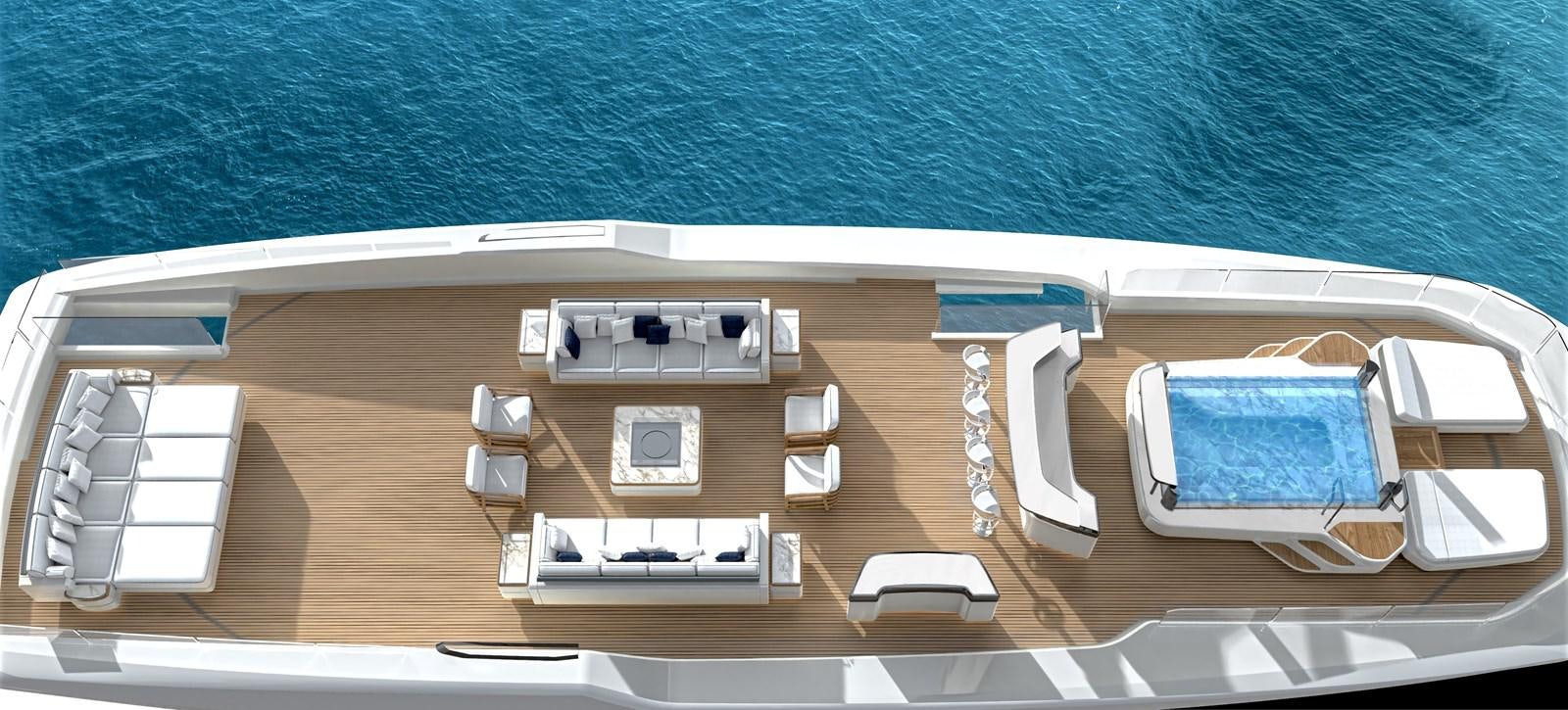 a group of white machines on a wooden surface aboard BAGLIETTO T52 HULL #04 Yacht for Sale