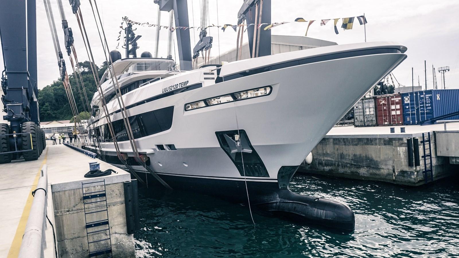 a large white boat docked aboard BAGLIETTO T52 HULL #04 Yacht for Sale