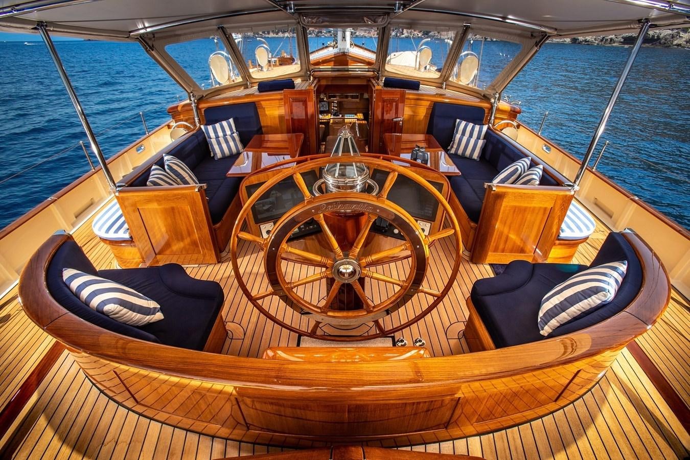 inside of a boat aboard LETHANTIA Yacht for Sale