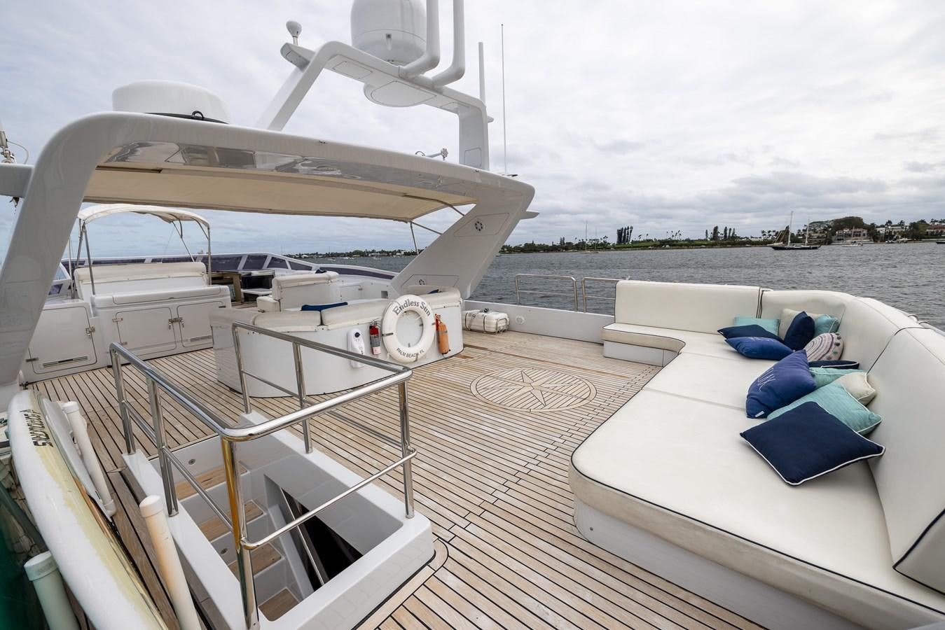a boat on a deck aboard ENDLESS SUN Yacht for Sale