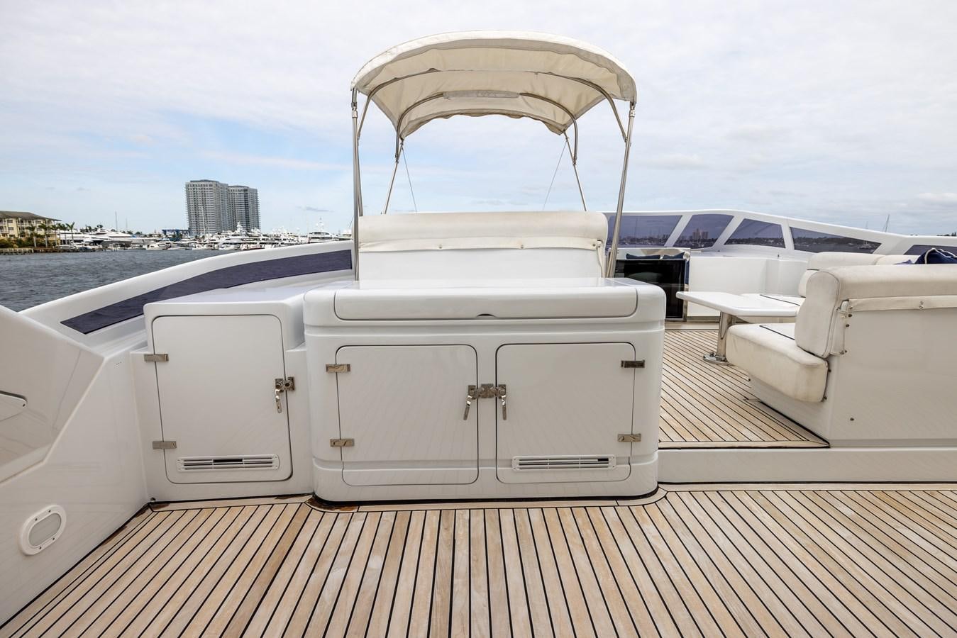 a boat on a deck aboard ENDLESS SUN Yacht for Sale