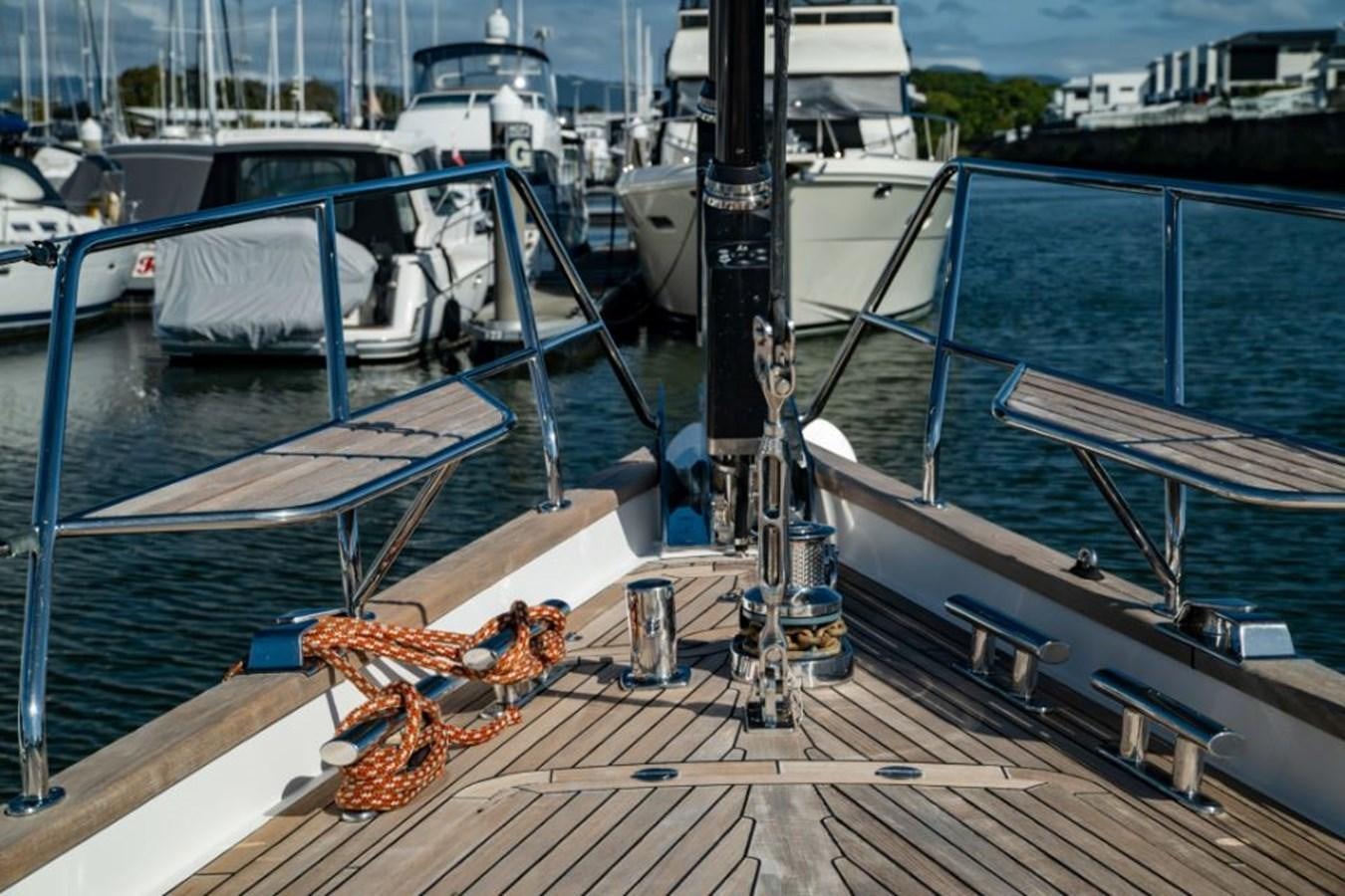 a boat docked at a pier aboard SAPPHIRE II OF LONDON Yacht for Sale