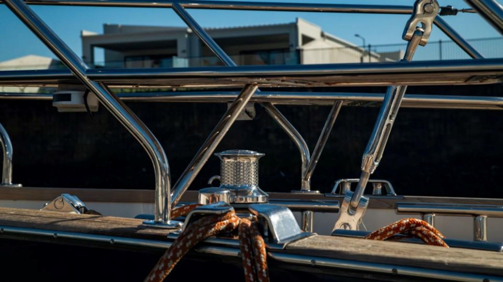 a close-up of a boat aboard SAPPHIRE II OF LONDON Yacht for Sale