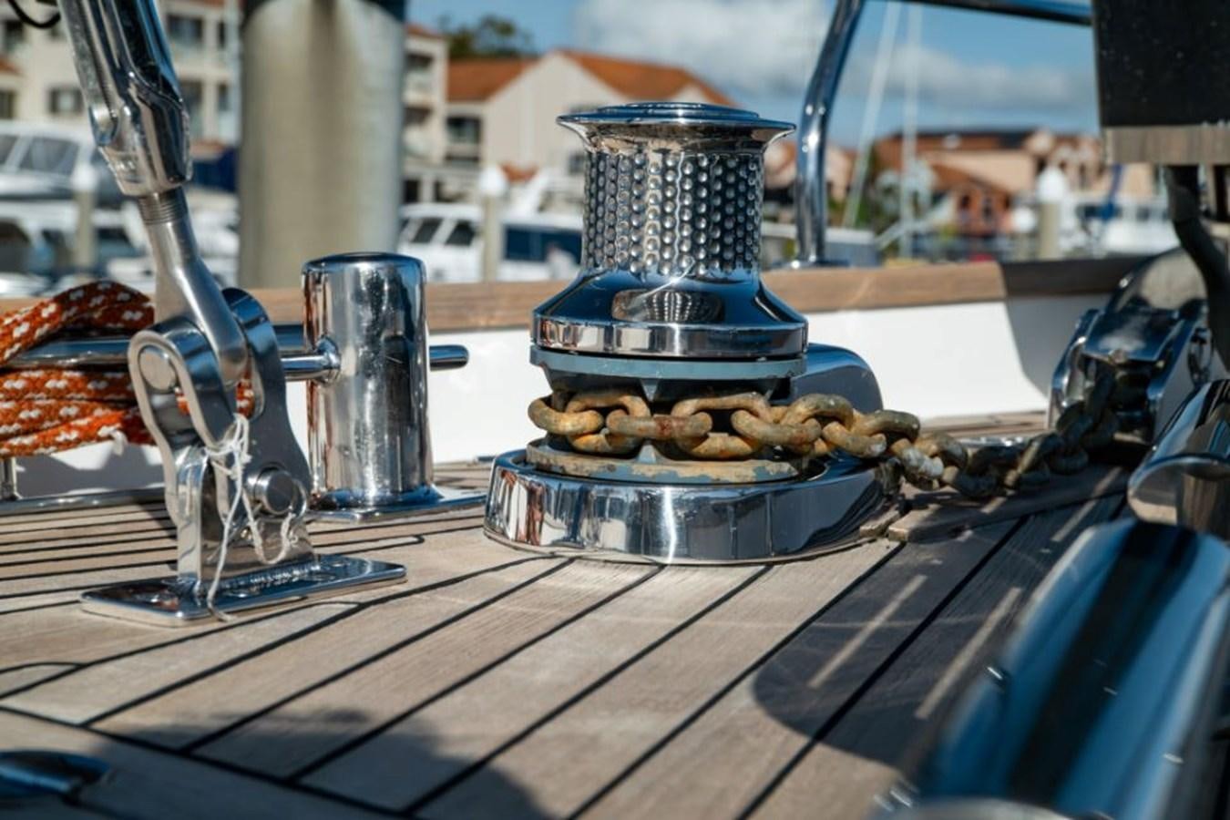 a metal contraption on a table aboard SAPPHIRE II OF LONDON Yacht for Sale
