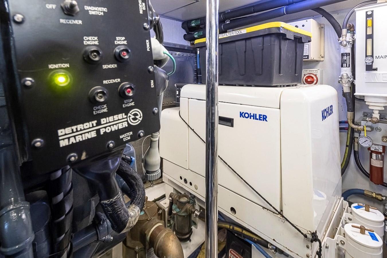 a machine with a large white object aboard SEA SPUR Yacht for Sale