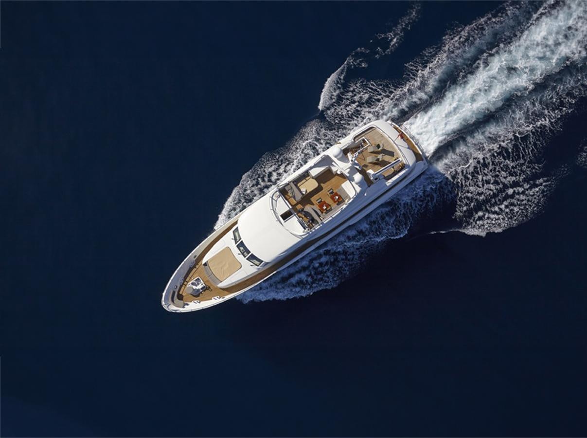 a space ship in space aboard JASMINE LUNA Yacht for Sale