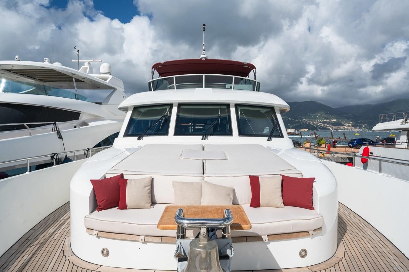 a boat on a deck aboard JASMINE LUNA Yacht for Sale