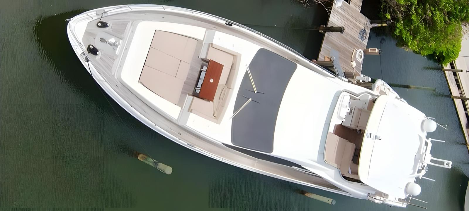 a boat on the water aboard OUR TIME Yacht for Sale