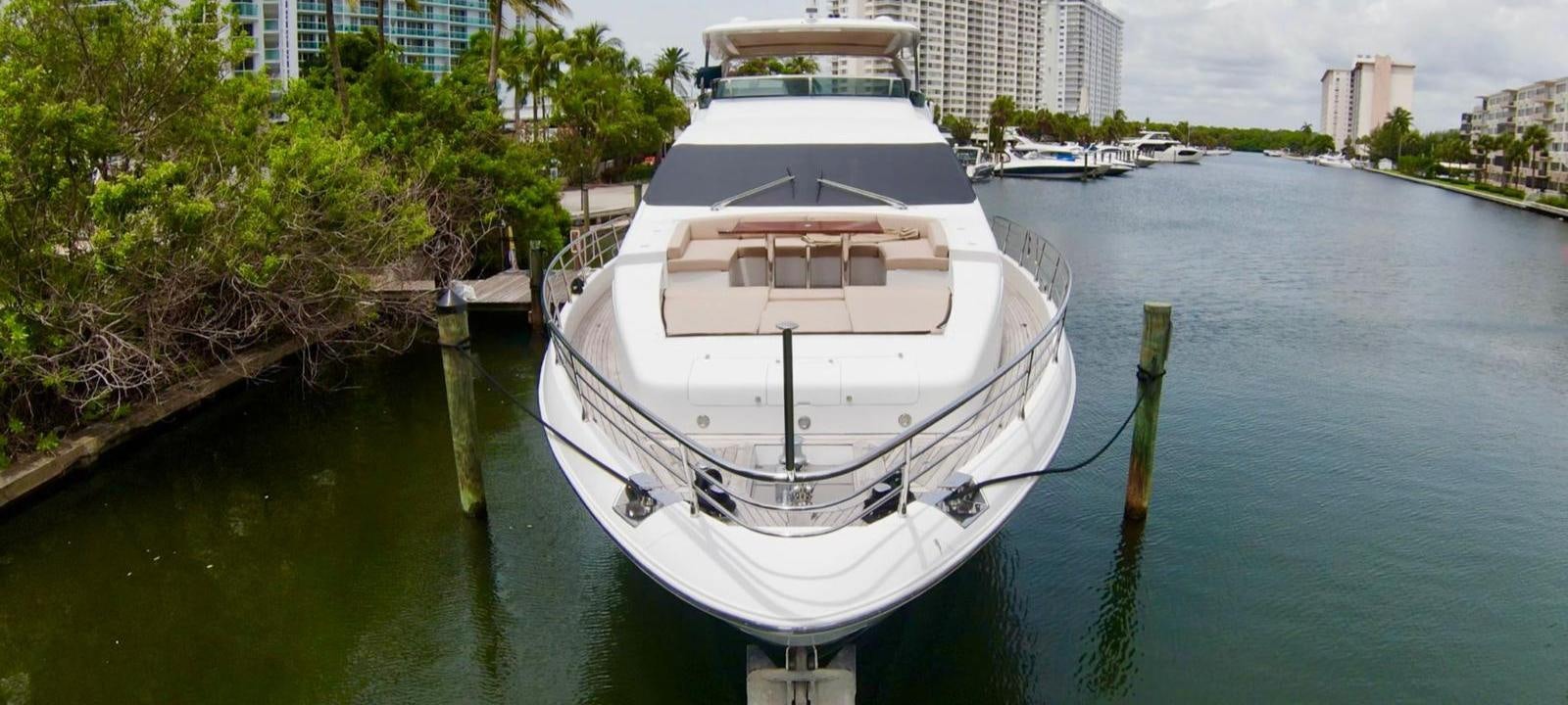 a boat in the water aboard OUR TIME Yacht for Sale