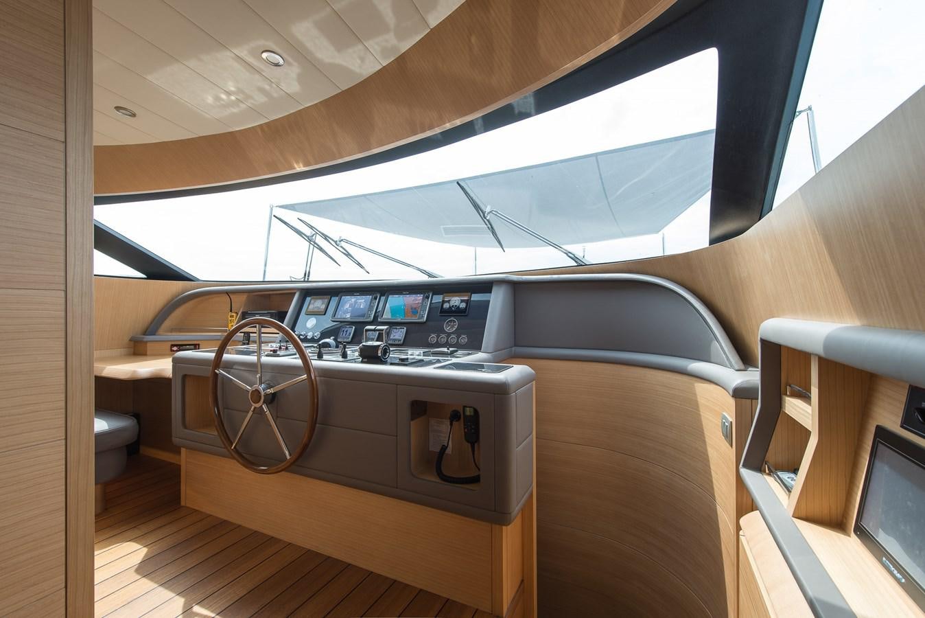 inside of a car aboard MIREDO Yacht for Sale