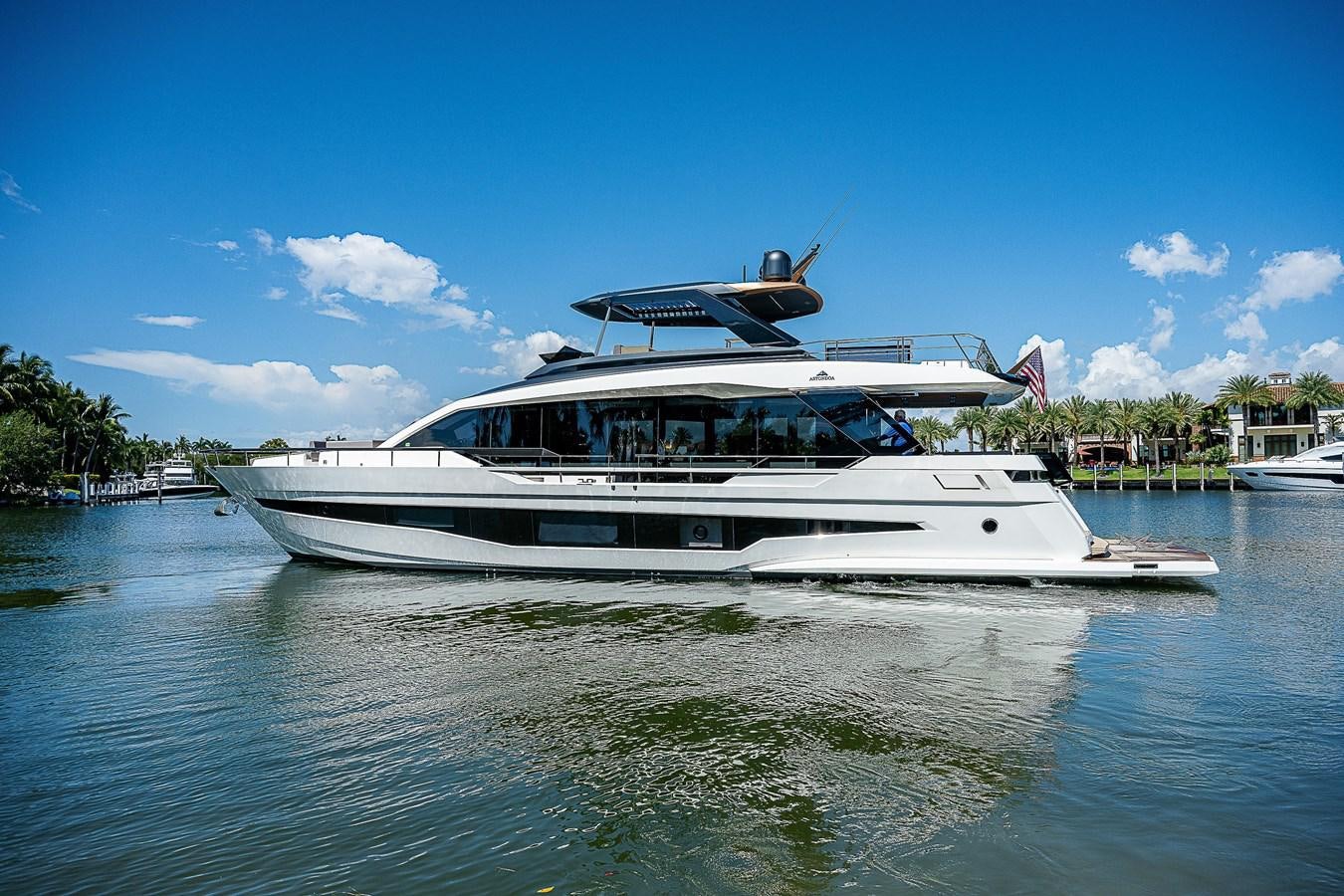 a boat on the water aboard SO SO NICE Yacht for Sale