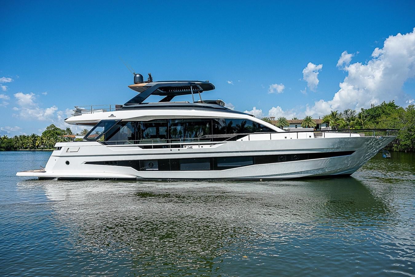 a boat on the water aboard SO SO NICE Yacht for Sale