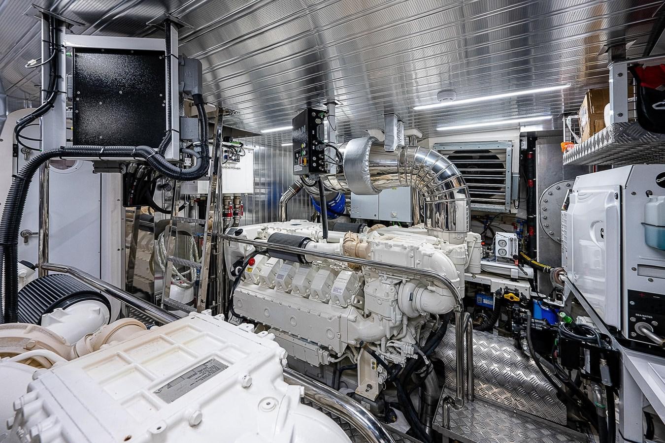 a room with machinery aboard SO SO NICE Yacht for Sale