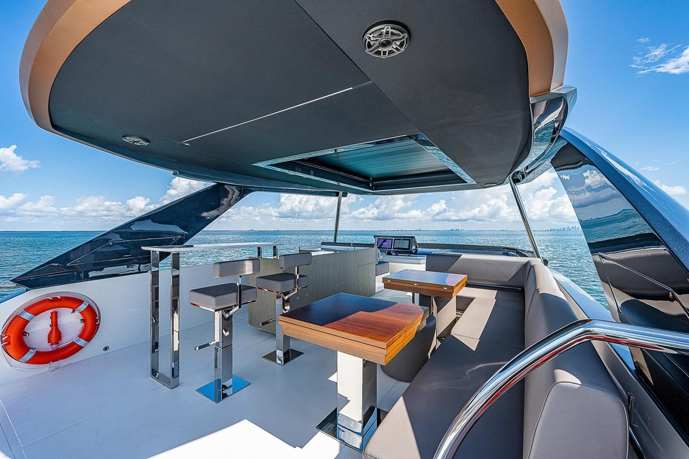 the inside of a boat aboard SO SO NICE Yacht for Sale