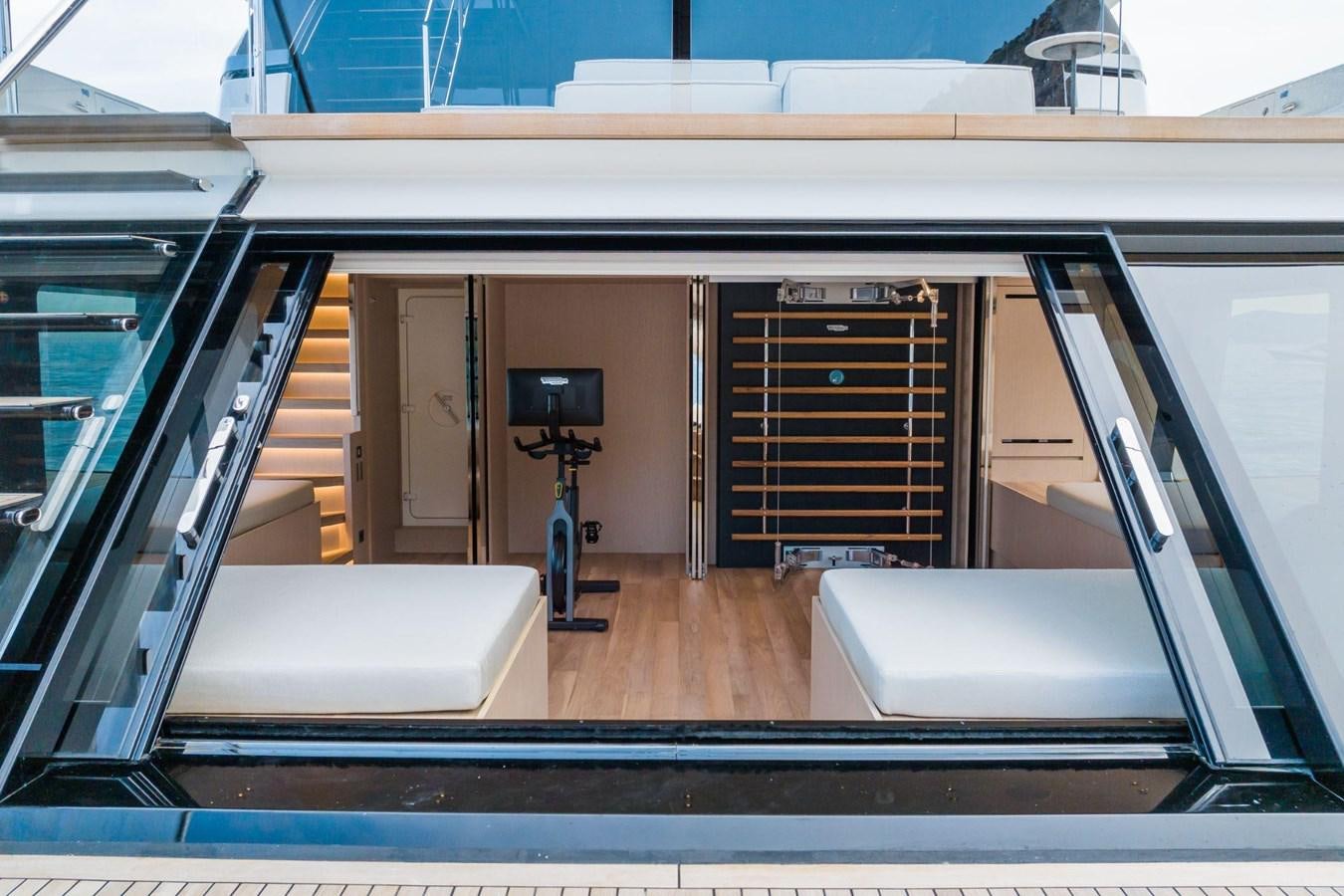inside of a vehicle aboard AMI Yacht for Sale