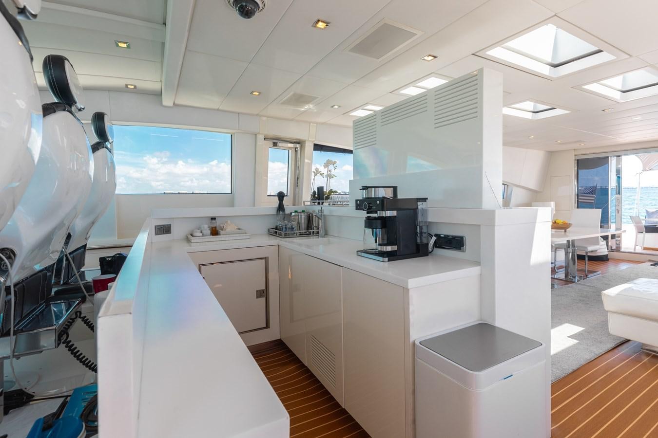 a room with a large white machine aboard VENTURE Yacht for Sale
