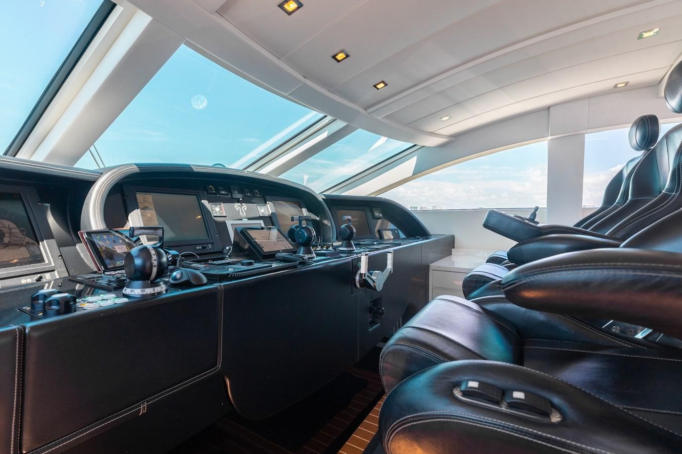 the inside of a vehicle aboard VENTURE Yacht for Sale