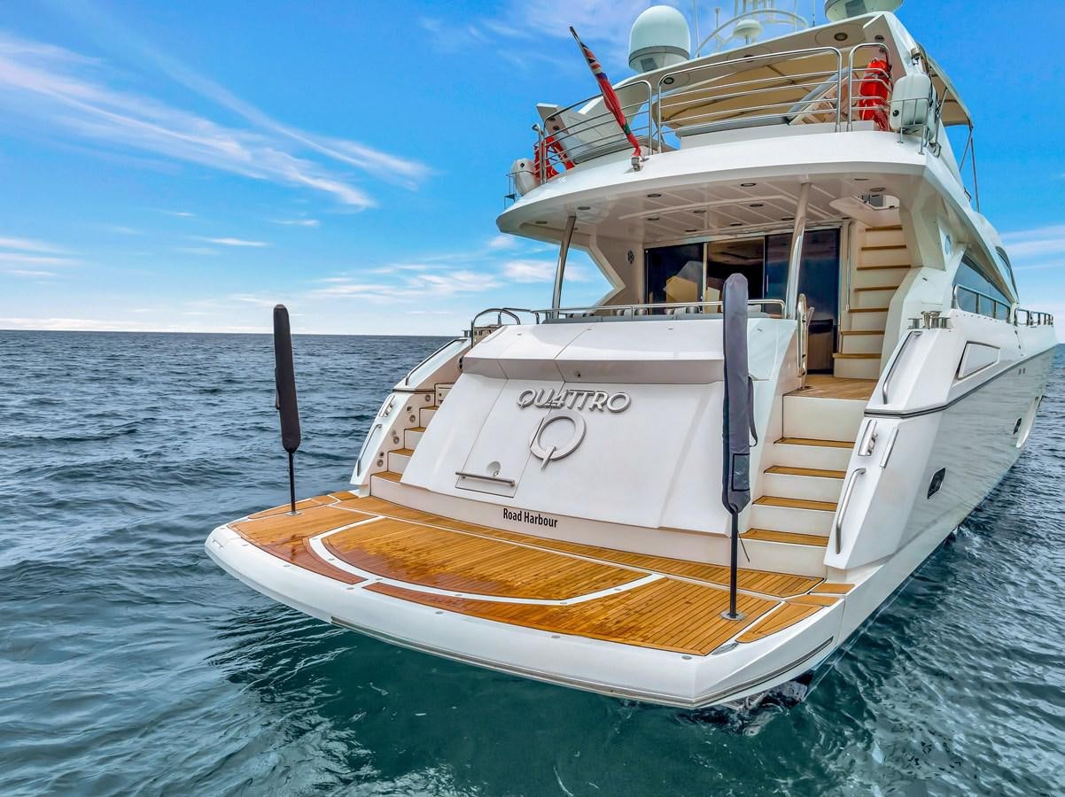 a boat in the water aboard QUATTRO Yacht for Sale